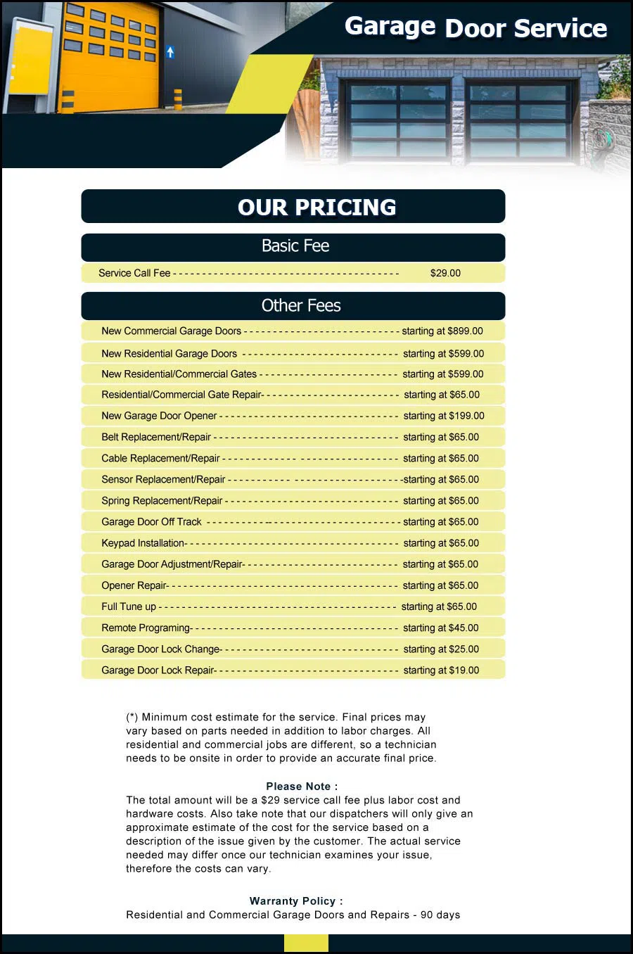 Garage Door & Opener Repairs Hawthorne, CA 310-751-9992